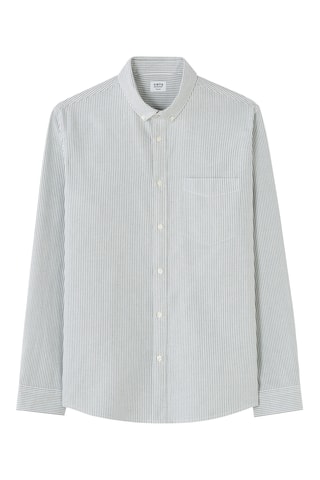 Camicia regular - Verde scuro