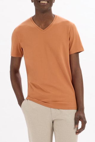 T-shirt slim - Marrone
