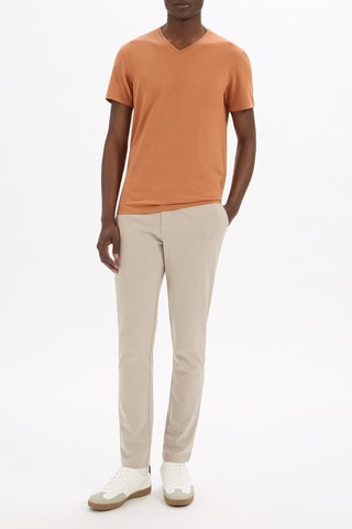 T-shirt slim - Marrone