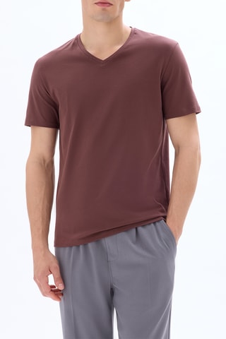 T-shirt slim - Bordeaux