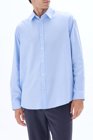 Camicia oversize - Azzurro