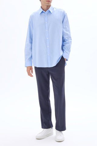 Camicia oversize - Azzurro