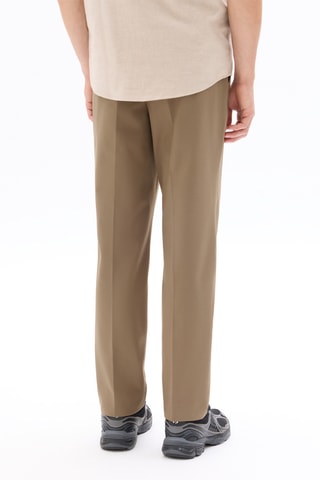 Pantaloni straight - Beige