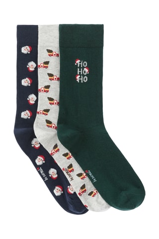 3 paia di calze - Navy