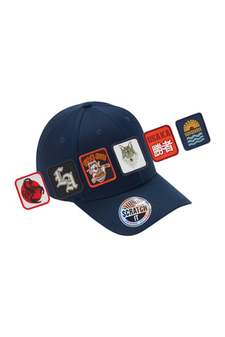 Patch amovibile per cappellino/berretto - Blu