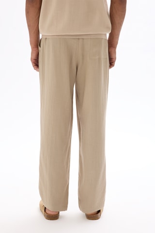 Pantaloni straight - Beige