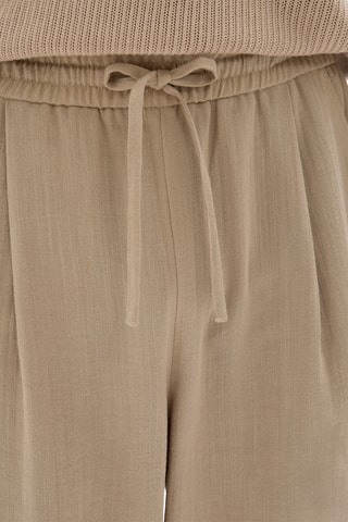 Pantaloni straight - Beige