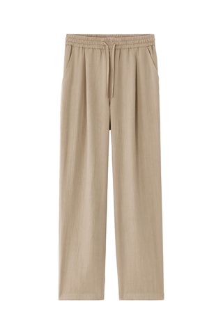 Pantaloni straight - Beige