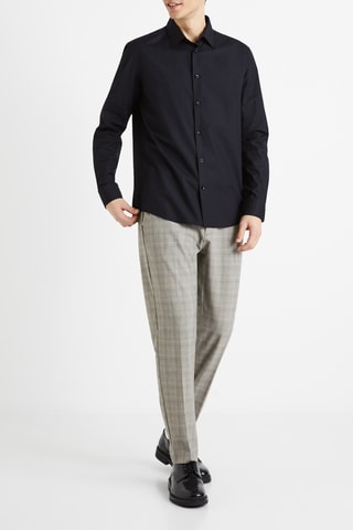 Camicia regular - Nero