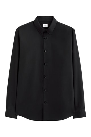 Camicia regular - Nero