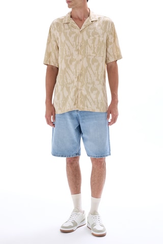Camicia regular - Beige