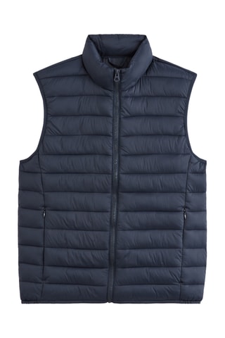Piumino light impermeabile senza maniche - Navy