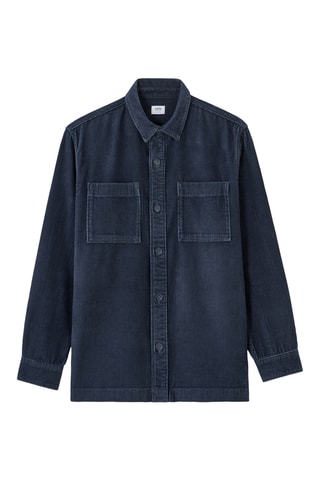 Sovracamicia in velluto - Navy