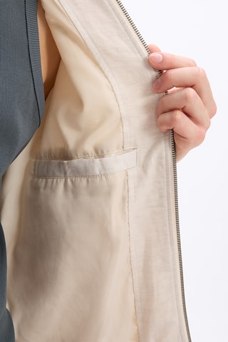Bomber in lino - Beige chiaro
