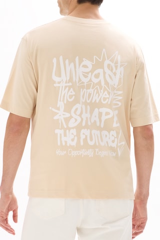 T-shirt oversize - Beige