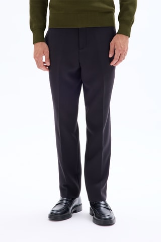 Pantaloni straight - Nero