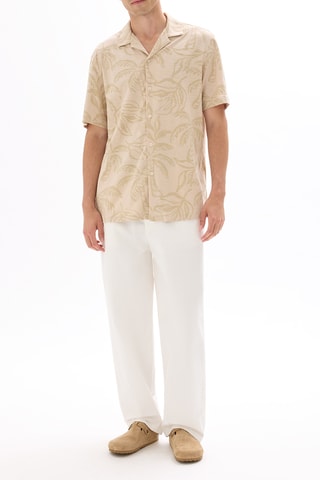 Camicia regular - Beige