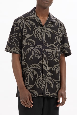 Camicia regular - Nero