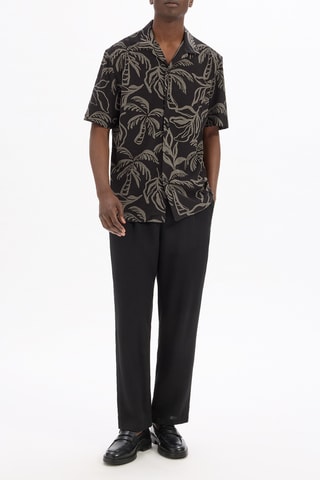 Camicia regular - Nero