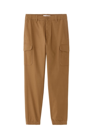 Pantaloni straight - Marrone chiaro