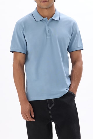 Polo straight - Azzurro