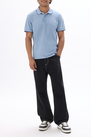 Polo straight - Azzurro