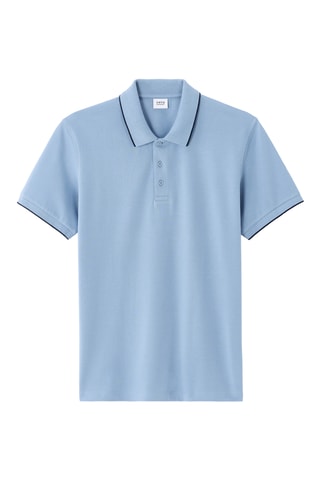 Polo straight - Azzurro