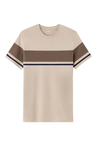 T-shirt regular - Beige clair