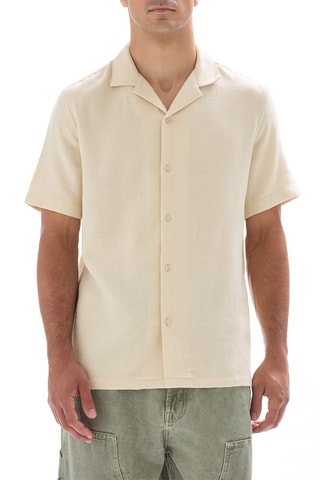Camicia regular - Beige