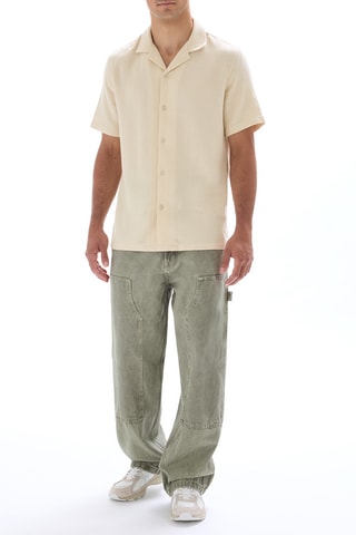 Camicia regular - Beige