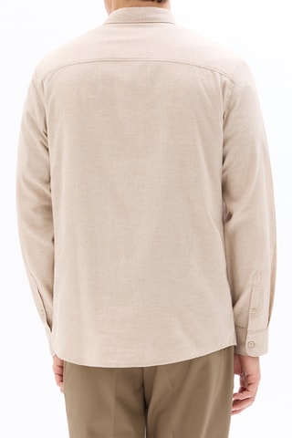 Camicia regular - Beige chiaro
