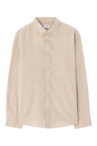 Camicia regular - Beige chiaro