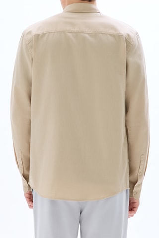 Camicia regular - Beige