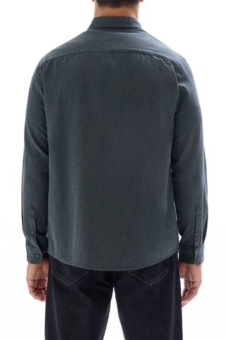 Camicia regular - Verde scuro