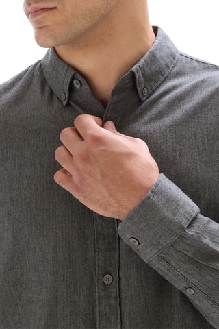 Camicia regular - Grigio