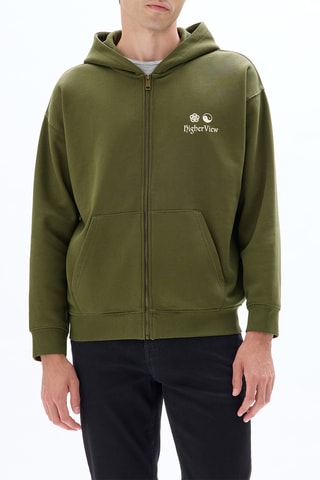 Sweat à capuche - Kaki
