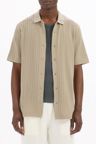 Camicia regular - Beige