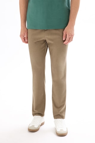 Pantaloni slim - Beige chiaro