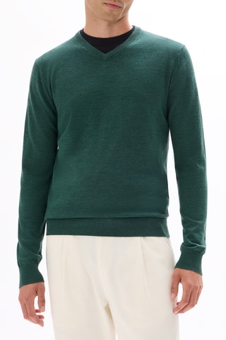 Maglia in lana - Verde scuro