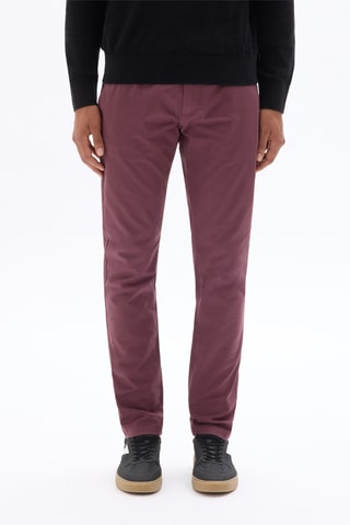 Pantaloni chino slim - Bordeaux