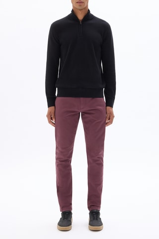 Pantaloni chino slim - Bordeaux