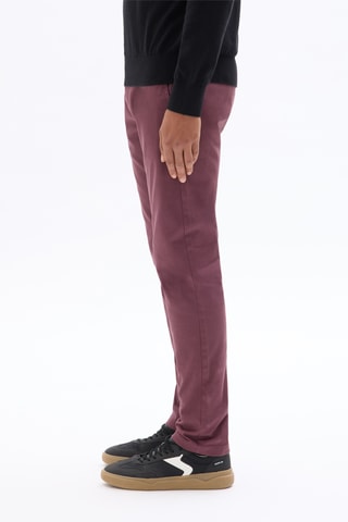 Pantaloni chino slim - Bordeaux