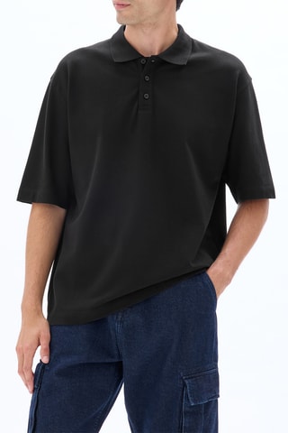Polo oversize - Nero