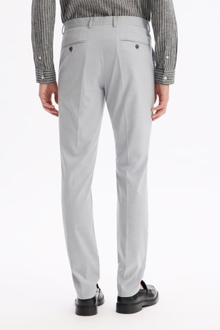 Pantaloni slim da completo - Grigio chiaro
