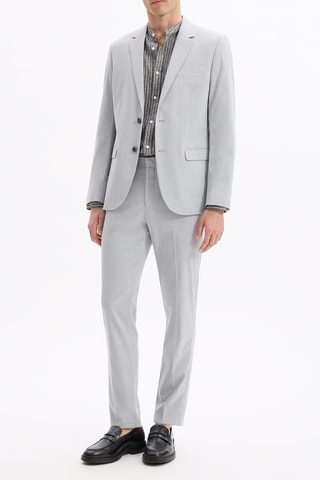 Pantaloni slim da completo - Grigio chiaro
