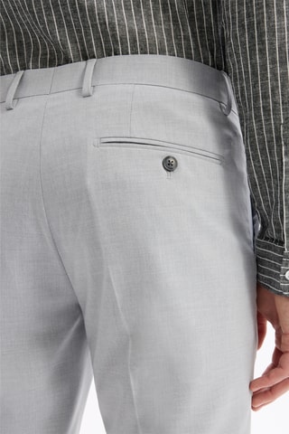 Pantaloni slim da completo - Grigio chiaro