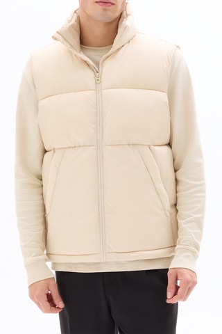 Piumino senza maniche - Beige
