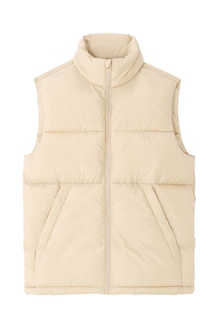 Piumino senza maniche - Beige