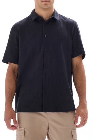Camicia regular - Nero