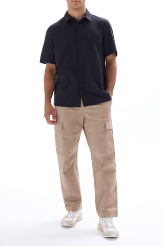 Camicia regular - Nero
